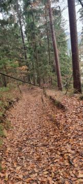 Primer visečega TK kabla v občini